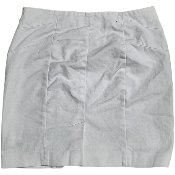 Banana Republic Sailor Button Mini Skirt Women's Size 6 White High Waist - Picture 2 of 9